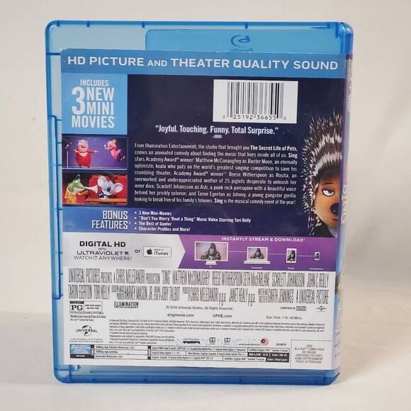 SING Blu-ray • DVD - Picture 3 of 3